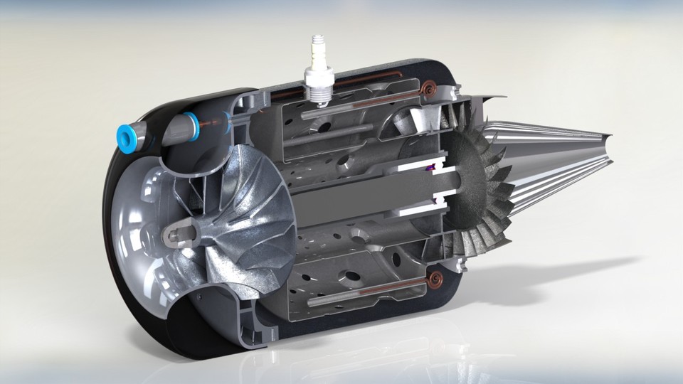 KJ-66 engine Detail drawing